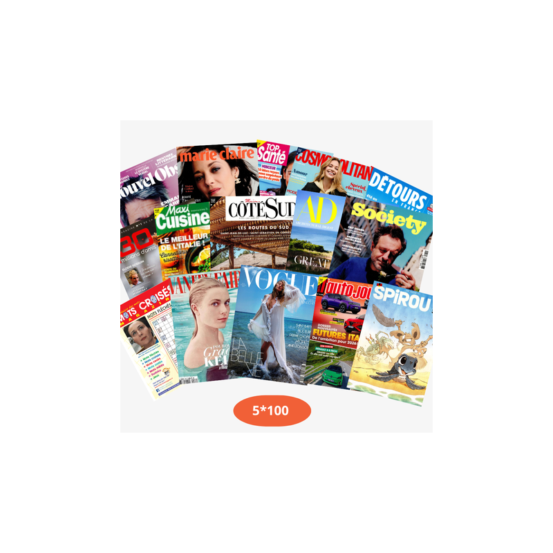 Presse Hôpitaux 5 Livraison de 100 magazines par an Presse Hôpitaux 5 Livraison de 100 magazines par an